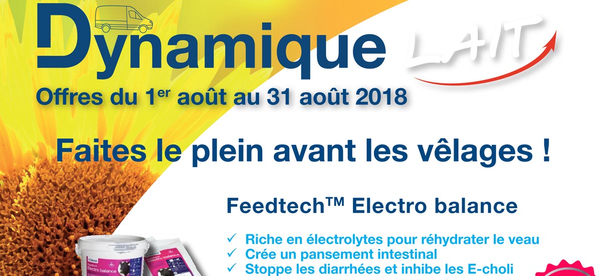 Offres du 1er aout au 31 aout 2018 - Faites le plein avant les vêlages