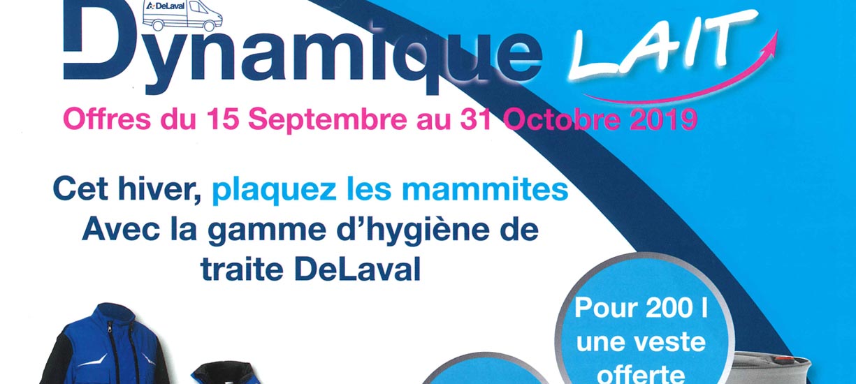 Soubrier Besse - Saint Flour - Dynamique Lait - Offres du 15 Septembre au 31 Octobre 2019